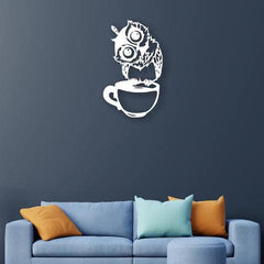 Owl Face Metal Wall Art