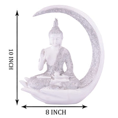 Gautam Buddha Statue Showpiece Idol Figurine for Feng Sui, Vastu, Home Decor, Office, Diwali, Gifting, Living Room, Bedroom, Study Table -27