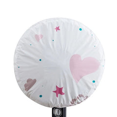 Printed Table Fan Cover (Random Colour), Printed Fan Dust Cover with Drawstring Washable Anti-dust Table, Electric Fan Guard Protector