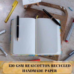 Marbled Cover Hardbound Unruled Diary Journal