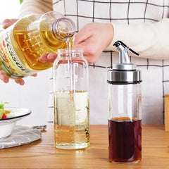 500ML Plastic Oil Dispenser Bottle with Leakproof Cork, Perfect for Oil, Vinegar & Sauces Dispenser for Kitchen Use