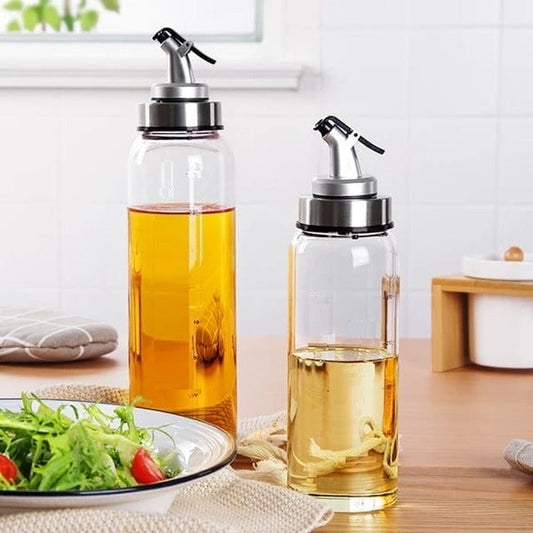 500ML Plastic Oil Dispenser Bottle with Leakproof Cork, Perfect for Oil, Vinegar & Sauces Dispenser for Kitchen Use