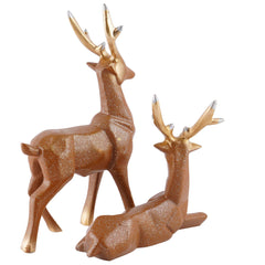 Decorative Flower Vases showpiece for Living Room, Bedroom, Kitchen, Dining Room, Office Decoration Home Decor 14 Inch (White Orange)