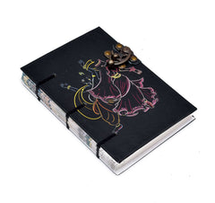 Handmade Printed Cardboard Journal Diary with Buckle Lock Unruled 200 Pages Notepad Personal Diaries for Men and Women -1