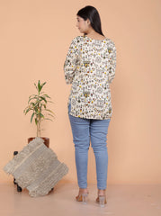 Women's Short Kurti Tops for Jeans | Stylish Rayon Kurta for Girls | Trendy Ethnic Short Kurta for Daily & Office Wear PR34