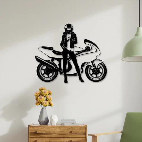 Sports Bike Metal Wall Art
