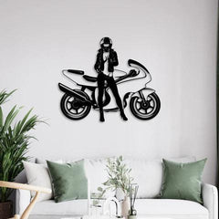 Sports Bike Metal Wall Art