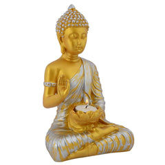 Gautam Buddha Statue Showpiece Idol Figurine for Feng Sui, Vastu, Home Decor, Office, Diwali, Gifting, Living Room, Bedroom, Study Table -27
