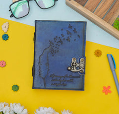 Genuine Leather Diary | Vintage Handmade Leather Journal | Premium Antique String Closure | 200 Handmade Deckle Edge Antique Pages -1