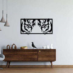 Tiger Eyes Metal Wall Art