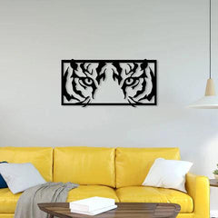 Tiger Eyes Metal Wall Art