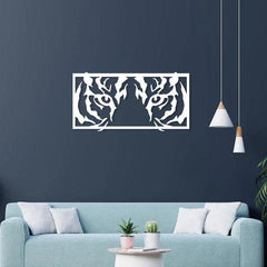 Tiger Eyes Metal Wall Art