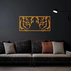 Tiger Eyes Metal Wall Art