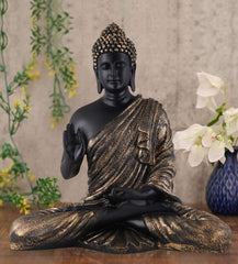 Gautam Buddha Statue Showpiece Idol Figurine for Feng Sui, Vastu, Home Decor, Office, Diwali, Gifting, Living Room, Bedroom, Study Table -27