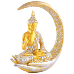 Gautam Buddha Statue Showpiece Idol Figurine for Feng Sui, Vastu, Home Decor, Office, Diwali, Gifting, Living Room, Bedroom, Study Table -27
