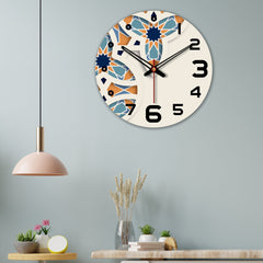 Unique Pattern Printed Wooden Wall Clock