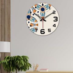 Unique Pattern Printed Wooden Wall Clock
