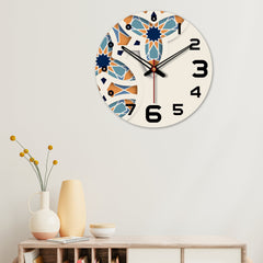 Unique Pattern Printed Wooden Wall Clock