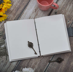 Handmade Printed Cardboard Journal Diary with Buckle Lock Unruled 200 Pages Notepad Personal Diaries for Men and Women -1