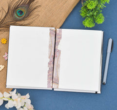 Handmade Printed Cardboard Journal Diary with Buckle Lock Unruled 200 Pages Notepad Personal Diaries for Men and Women -1