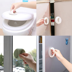 4 Pcs Self Adhesive Door Handles (Random Colors)