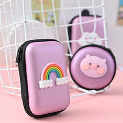 Cartoon Square Headphone case (Random)