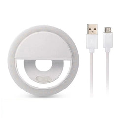Mini Mobile Selfie Ring Light, Portable LED Ring Selfie Light for All Smartphones, Tablets Enhancing Ring Light with 3 Level of Brightness for Photography Video Calling