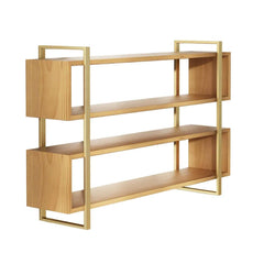 Premium Decorative Joint Designer Bookshelf In Oak Finish