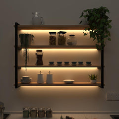 Backlit Wall Shelf Book Shelf In Contemporary Design