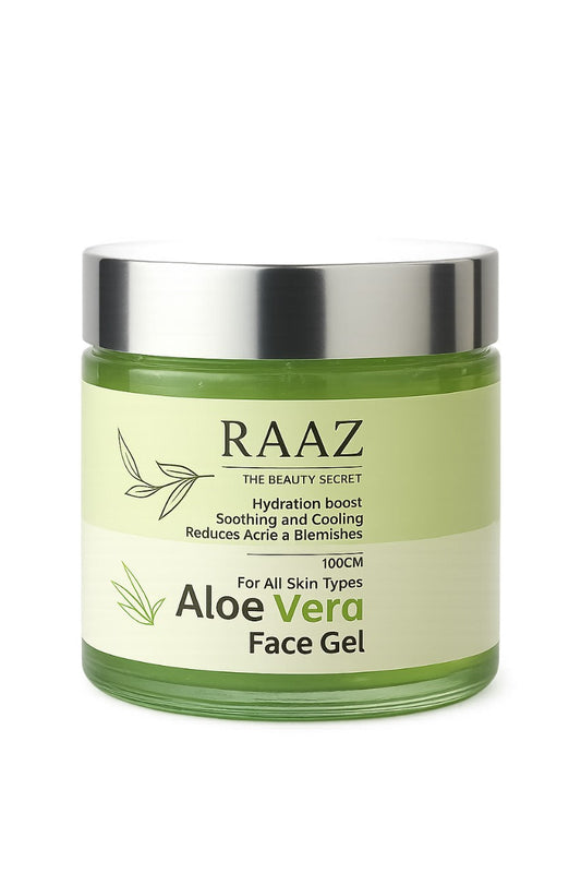 Raaz Pure Aloe Vera Face Gel – Hydrating & Soothing Skin Care Gel