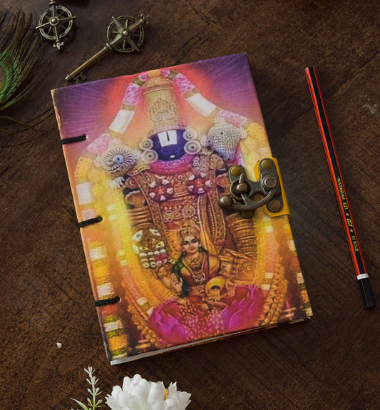 Handmade Printed Cardboard Journal Diary with Buckle Lock Unruled 200 Pages Notepad Personal Diaries for Men and Women -1