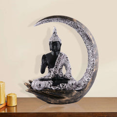 Gautam Buddha Statue Showpiece Idol Figurine for Feng Sui, Vastu, Home Decor, Office, Diwali, Gifting, Living Room, Bedroom, Study Table -27