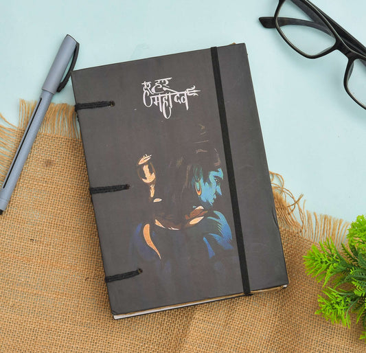 Handmade Printed Cardboard Journal Diary with Buckle Lock Unruled 200 Pages Notepad Personal Diaries for Men and Women -1