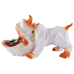 Decoration Cool Bear Showpiece for Home Shelves Decor Item, Home Kitchen Decor,Office Decor,Resin, Multifunctional,Phone,Wallets-Unique Shelf & Tabletop Decoration (Grey)