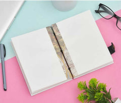 Handmade Printed Cardboard Journal Diary with Buckle Lock Unruled 200 Pages Notepad Personal Diaries for Men and Women -1