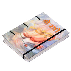 Handmade Printed Cardboard Journal Diary with Buckle Lock Unruled 200 Pages Notepad Personal Diaries for Men and Women -1