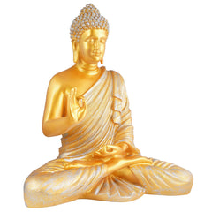 Gautam Buddha Statue Showpiece Idol Figurine for Feng Sui, Vastu, Home Decor, Office, Diwali, Gifting, Living Room, Bedroom, Study Table -27