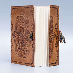 Leather Journal Diary with Premium Antique String Closure vintage Journal handmade 200 pages white unruled|travel Diary|personal journal -9