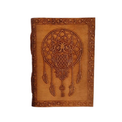 Vintage Handmade Genuine Leather Journal | Premium Antique button Closure | 200 Handmade White Pages -1