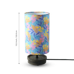 'Frond' Decorative Table Lamp In Mango Wood (33.8 Cm, Without Bulb, Handcrafted)