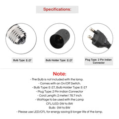 'Autumn Glow' Decorative Table Lamp In Mango Wood (40.5 Cm, Without Bulb, Handcrafted)