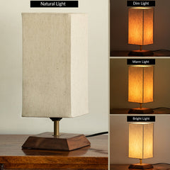 'Aura Light' Decorative Table Lamp In Mango Wood (33 Cm, Without Bulb, Handcrafted)