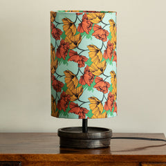 'Autumn Glow' Decorative Table Lamp In Mango Wood (33.8 Cm, Without Bulb, Handcrafted)