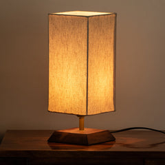 'Aura Light' Decorative Table Lamp In Mango Wood (33 Cm, Without Bulb, Handcrafted)