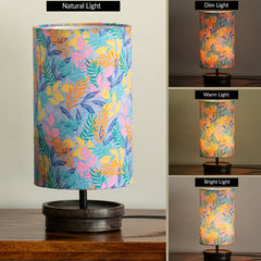 'Frond' Decorative Table Lamp In Mango Wood (33.8 Cm, Without Bulb, Handcrafted)