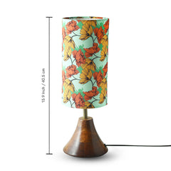 'Autumn Glow' Decorative Table Lamp In Mango Wood (40.5 Cm, Without Bulb, Handcrafted)