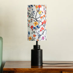 'Floral Twilight' Decorative Table Lamp In Metal (45 Cm, Without Bulb, Handcrafted)