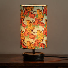 'Autumn Glow' Decorative Table Lamp In Mango Wood (33.8 Cm, Without Bulb, Handcrafted)