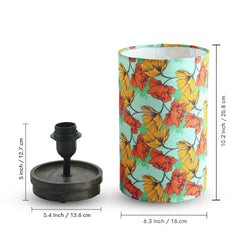 'Autumn Glow' Decorative Table Lamp In Mango Wood (33.8 Cm, Without Bulb, Handcrafted)