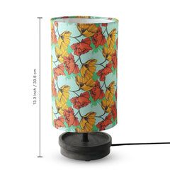 'Autumn Glow' Decorative Table Lamp In Mango Wood (33.8 Cm, Without Bulb, Handcrafted)